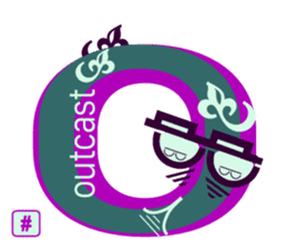 chat font feeLings poLar vortex suitcase sticker #10140988