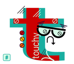 chat font feeLings poLar vortex suitcase sticker #10140993