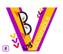 chat font feeLings poLar vortex suitcase sticker #10140995