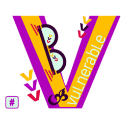 chat font feeLings poLar vortex suitcase sticker #10140995