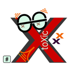 chat font feeLings poLar vortex suitcase sticker #10140997