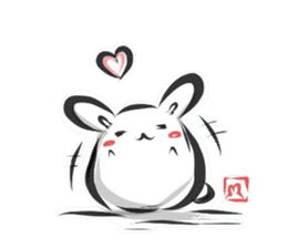"kanji" rabbit (Japanese) sticker #10141253