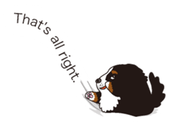 Message from a dog English version sticker #10142111