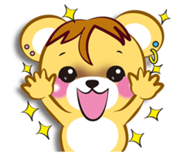 Friendly bear international sticker #10142261