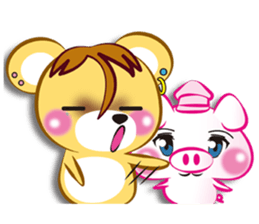 Friendly bear international sticker #10142264