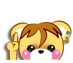 Friendly bear international sticker #10142269