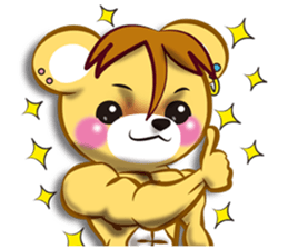 Friendly bear international sticker #10142273