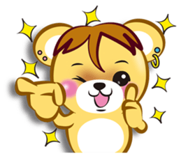 Friendly bear international sticker #10142276