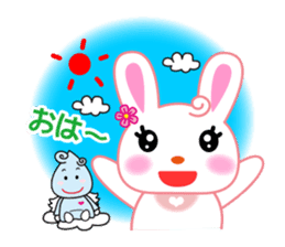 rabbit-girl sticker #10142841