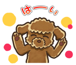 I Love Toy Poodle so much! sticker #10143001