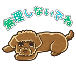I Love Toy Poodle so much! sticker #10143014