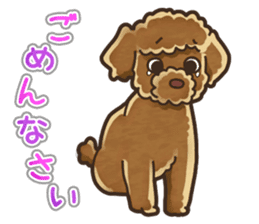 I Love Toy Poodle so much! sticker #10143016