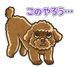 I Love Toy Poodle so much! sticker #10143019