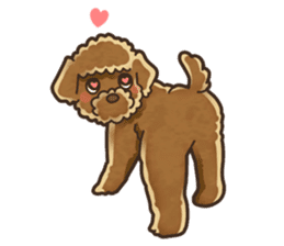 I Love Toy Poodle so much! sticker #10143020