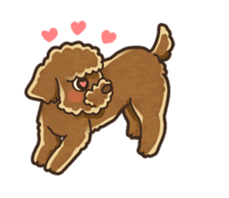 I Love Toy Poodle so much! sticker #10143021