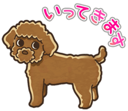 I Love Toy Poodle so much! sticker #10143028