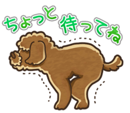 I Love Toy Poodle so much! sticker #10143031