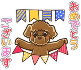 I Love Toy Poodle so much! sticker #10143034