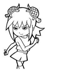 Turtle girl sticker #10143814