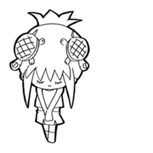 Turtle girl sticker #10143816