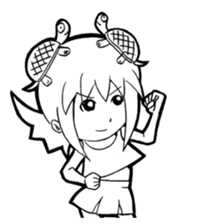 Turtle girl sticker #10143818