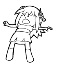 Turtle girl sticker #10143821