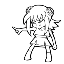 Turtle girl sticker #10143824