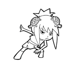 Turtle girl sticker #10143825