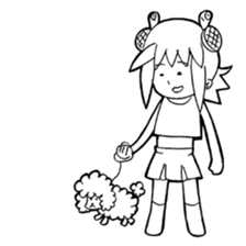 Turtle girl sticker #10143827