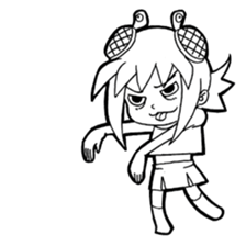 Turtle girl sticker #10143830