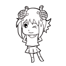 Turtle girl sticker #10143833