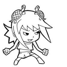 Turtle girl sticker #10143839