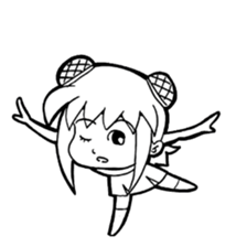 Turtle girl sticker #10143840