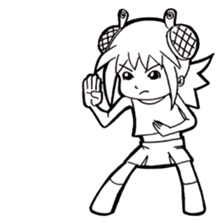 Turtle girl sticker #10143841