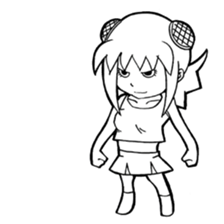 Turtle girl sticker #10143842