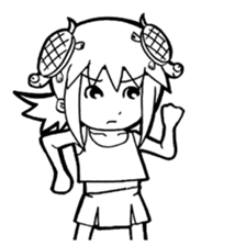 Turtle girl sticker #10143843