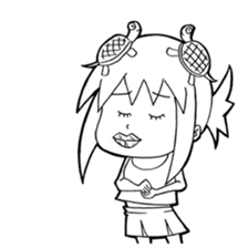 Turtle girl sticker #10143846