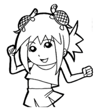 Turtle girl sticker #10143847