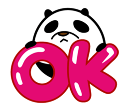 Fascinating panda returned sticker #10144200