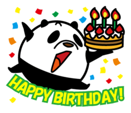 Fascinating panda returned sticker #10144206