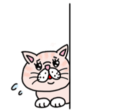 Exotic Shorthair of a pretty cat. sticker #10144504