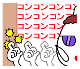 Osaka mother rabbit4 sticker #10145088