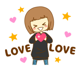 Everyday of Haruka of the nowadays girl. sticker #10145378