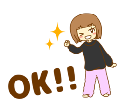 Everyday of Haruka of the nowadays girl. sticker #10145388