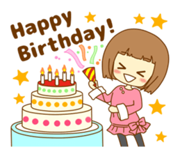 Everyday of Haruka of the nowadays girl. sticker #10145406