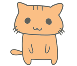 Brown kitten improved version sticker #10145608