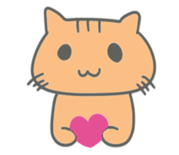 Brown kitten improved version sticker #10145610