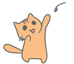 Brown kitten improved version sticker #10145611