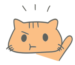 Brown kitten improved version sticker #10145614