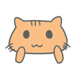 Brown kitten improved version sticker #10145616